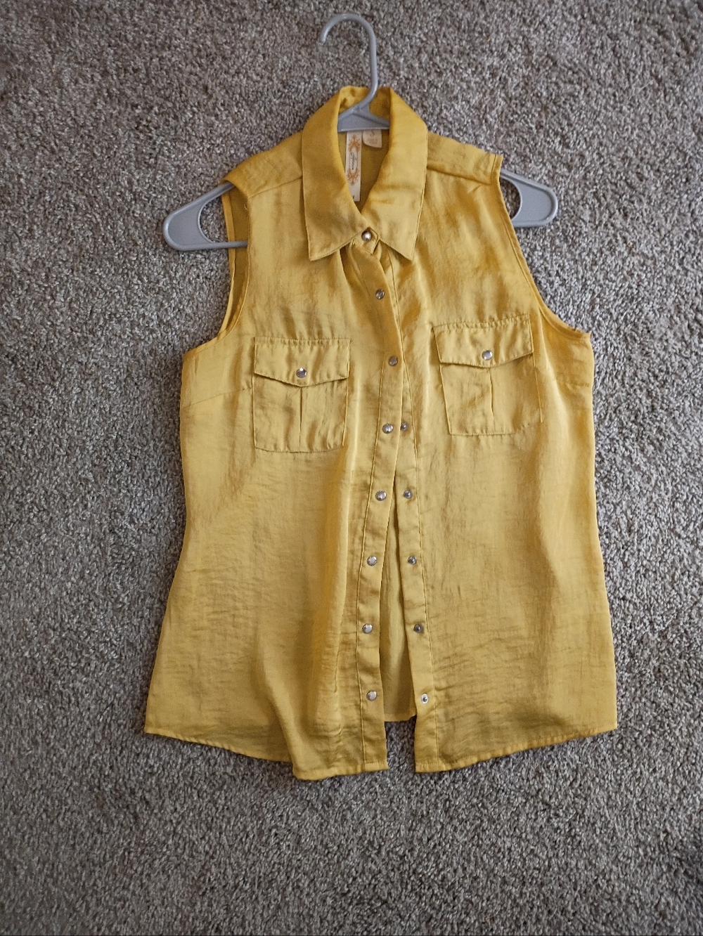 Adiva Yellow Tie-Front Blouse